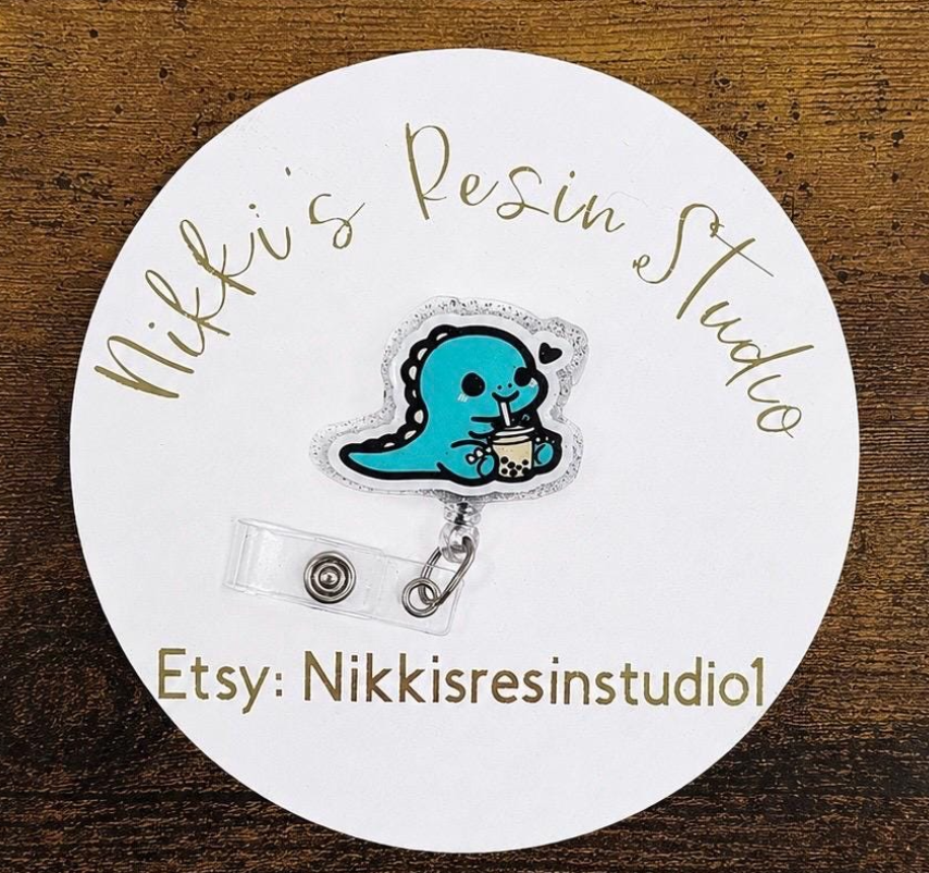 Dinosaur Boba Badge Reel