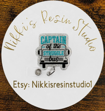 Struggle Bus Badge Reel