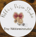 Pink Stethoscope Bow Badge Reel