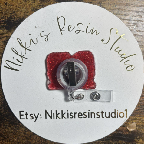 Registered Nurse Hearts and Bows Badge Reel