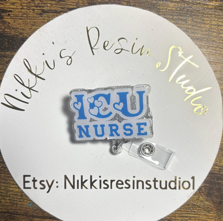 ICU Nurse Badge Reel