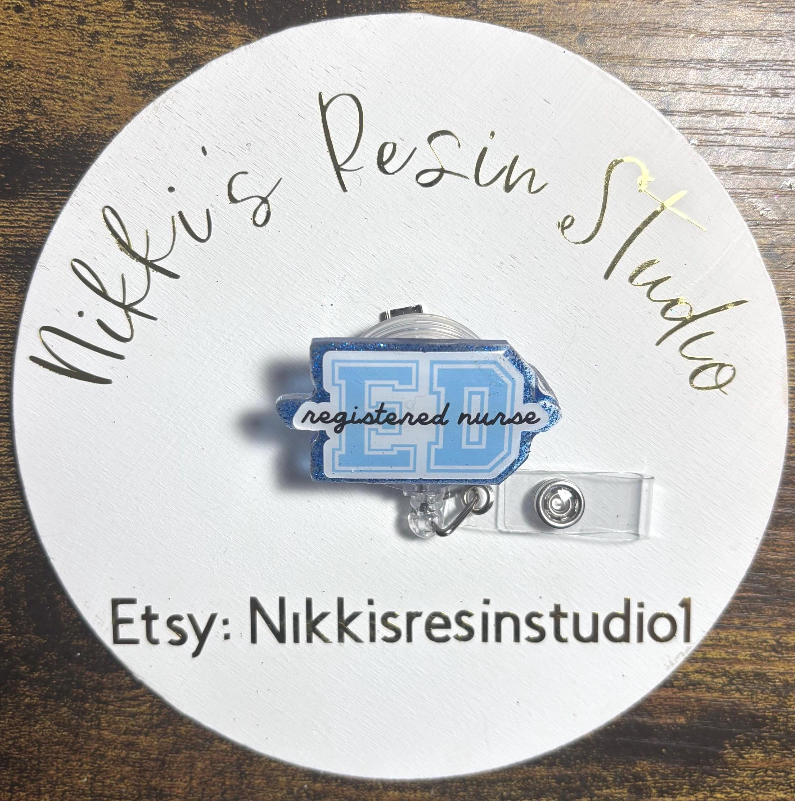 ED Nurse Badge Reel