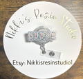Floral Nurse Badge Reel
