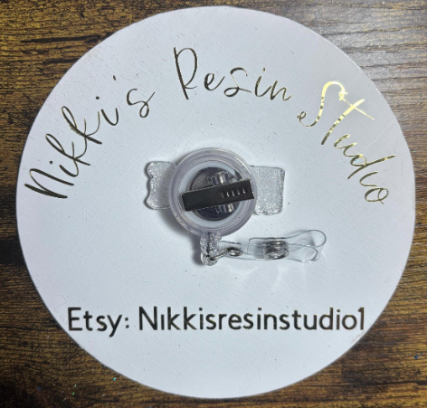 Floral Nurse Badge Reel
