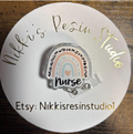 Rainbow Nurse Badge Reel