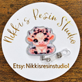 Highland Cow Tutu Badge Reel