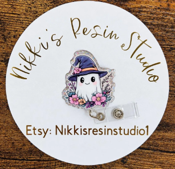 Floral Ghost Badge Reel