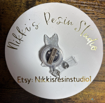 German Shepherd Ghost Badge Reel